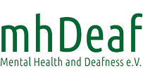 Logo MhDeaf, Mental Health and Deafness e.V.
